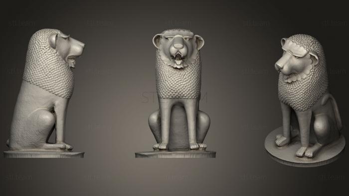 3D модель Статуя льва (STL)